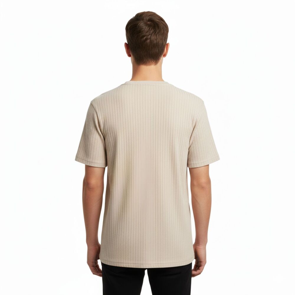 Perry Ellis V-Neck Ribbed Tee Small - Picture 2 of 8